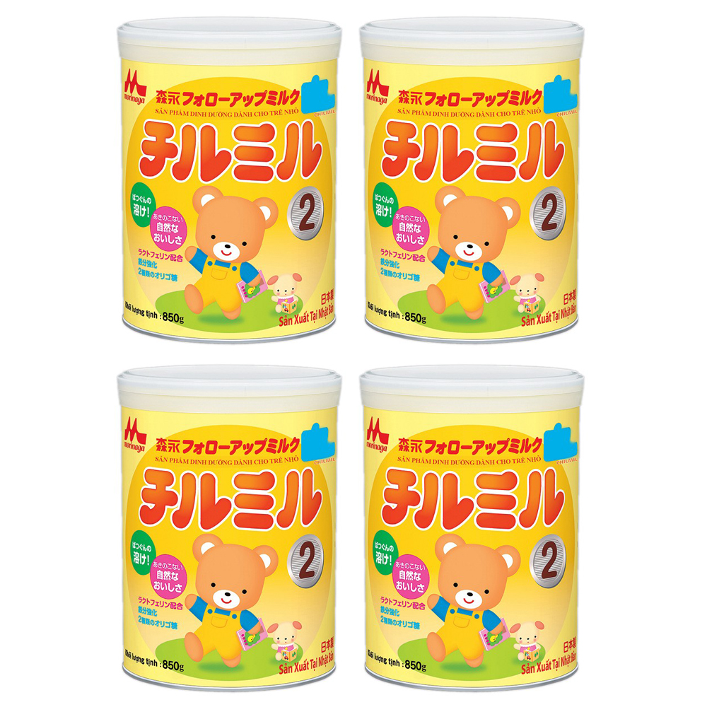 Combo 4 Hộp Sữa Morinaga Chilmil (850g)